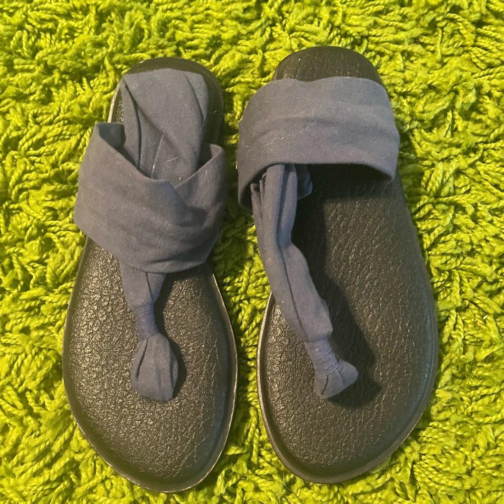 WOMEN'S SANUK YOGA SLING 2 blue sandals size 7 - Picture 4 of 7